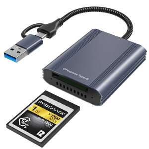 CFexpresstypeb�J�[�h���[�_�[USB-C/USB-A2in18K�]���\�����]���ő�10GbpsUSB3.2Gen2�ő�ǂݎ��1250MB/sWindows/Mac/Linux/Android�Ή�cfexpress
