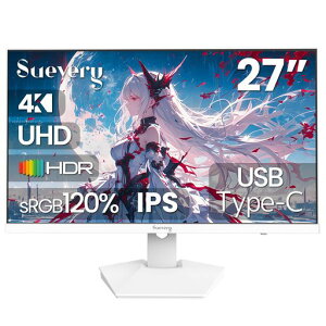 Suevery 27�C���` 4K���j�^�[ �z���C�g ���� 3840x2160 60Hz