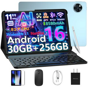 �yAndroid16�Z�b�g�Ő��E���o��zDOOGEEU11PRO11�C���`�A���h���C�h16�^�u���b�g�A30GB+256GB+2TBTF�g���A8�R�ACPUT7200�AGeminiAI+Netflix+Widevine