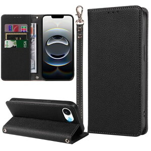 MINIKA iPhone 17e �p �P�[�X �蒠�^ iPhone 16e �p �X�g���b�v�t�� ����PU���U�[ 3���̃J�[�h�����[ �������y�u���b�N�z