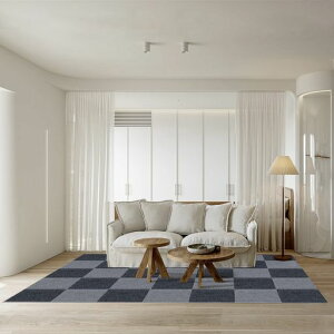 ジョイントマットBOBOタイルカーペットタイルマット床保護ズレにくい洗えるカット可能吸着カーペットペット猫犬用掃除ラクラク防音床暖房対応(ライトグレー*ダークグレー30*30cm*12枚入り)