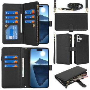 Eastwave �A�C�t�H�� 16 Plus �P�[�X For iPhone 16plus ��|���P�[�X For iPhone16plus �蒠�^ ���z�^ IC�J�[�h �R�C���|�P�b�g �X�g���b�v�t�� �J�[�h ���[ ���K���� �t�@�X�i�[�|�P�b�g�t��