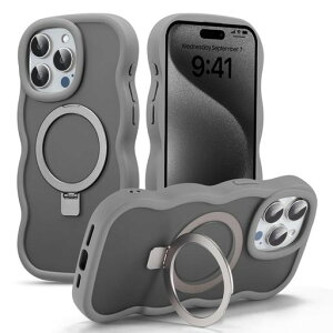 UEEBAI�Ή�iPhone12/12Pro�p�̃P�[�X������TPU�E�F�[�u�f�U�C���X�}�z�P�[�X�����l�C�������P�[�XMagsafe�Ή����c�������^�y�ʃ}�O�l�b�g���ڔg�^�o���p�[�X�}�z�P�[�X-�O���[