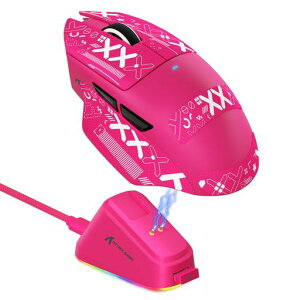 MAMBASNAKE x ATTACK SHARK V6 �Q�[�~���O�}�E�X ���C�����X �O���[�h�ڑ�(�L��/2.4GHz/Bluetooth) ���y��65g�v���X�}�C�i�X3g ���w�Z���T�[PAW3311 DPI�ő�25000 �����\ ��e�ʓd�r