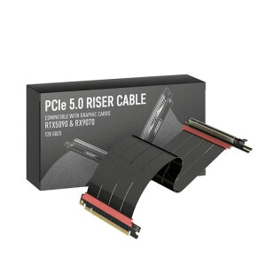 LINKUP - AVA5�A�[�}�[PCIE 5.0 ���C�U�[�P�[�u�� | RTX5090 RX9070 GPU�ɑΉ� | x16 128GB/s���x | PCIe 4.0 & WRX80/WRX90E�ƌ݊������� | ���p �u���b�N 30cm(�S��