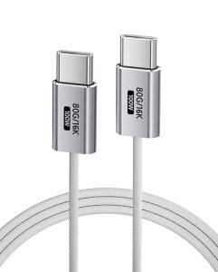 KMMXXCPM (�z���C�g,1.0m)USBC & USBC �P�[�u��,���_�� USB C �P�[�u�� 80Gbps�����f�[�^�]�� Thunderbolt 5/4/3 �Ή�,Type-C 100W PD3.0�}���[�d,16K/8K/4K �f���o��