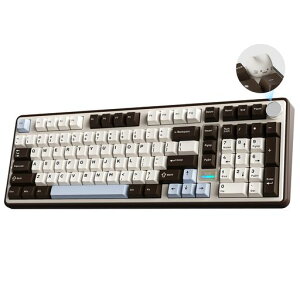 YUNZII B98 PRO QMK/VIA ���C�����X ���J�j�J�� �Q�[�~���O�L�[�{�[�h �e���L�[�t�� 96%���C�A�E�g�����L�m�u�t�� BT/2.4G/USB-C�ڑ� �����ς݃X�C�b�` �z�b�g�X���b�v�Ή� �J�X�^���K�X�P�b�g RGB�c