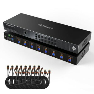 TESmart 8K@60Hz HDMI KVM�X�C�b�` 8����1�o�� 4K@120/144Hz KVM�ؑ֊� 8�|�[�g
