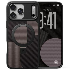 �y�􉽊w�����g�����f�U�C�� ���ϋv�X�^���h�\���zCASEKOO for iPhone 17 Pro Max �P�[�X�y3�{�ČRMIL�K�i �ϏՌ�/MagSafe�Ή��z�B���X�^���h �c�����đΉ� �����O�@�\ ����~�� �w��h�~ �X�g���b�c