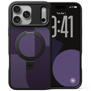 �y�􉽊w�����g�����f�U�C�� ���ϋv�X�^���h�\���zCASEKOO for iPhone 17 Pro Max �P�[�X�y3�{�ČRMIL�K�i �ϏՌ�/MagSafe�Ή��z�B���X�^���h �c�����đΉ� �����O�@�\ ����~�� �w��h�~ �X�g���b�c