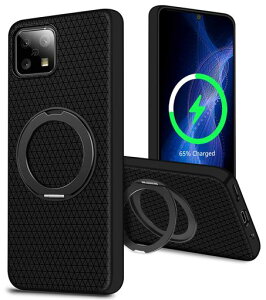 GULEIYAA AQUOS Sense6 / Sense6s �P�[�X Magsafe�Ή� 360°��]�X�^���h �c�����Ή� SH-RM19 SH-M19 SH-54B SHG05 SHG07 �J�o�[ �`�F�b�N���f�U�C�� TPU�o���p�[ �ϏՌ� �S�ʕی�