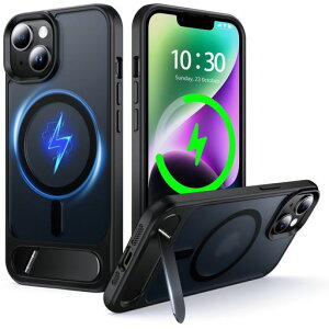 NJROWiPhone14Plus�p�P�[�X/iPhone15Plus�p�P�[�X�}�O�l�b�g�X�^���hMagSafe�Ή�[�X�^���h&���C�����X�[�d2in1][���ߍ��݉B���u���P�b�g][�~���^���[�ϏՌ�]�X�����������}�b�g�V���R