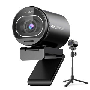 EMEET S600 4K WEB�J���� �O�r&�{�[���W���C���g�t�� UHD �E�F�u�J���� 800����f 1080p 60fps �����\�Z���T�[����