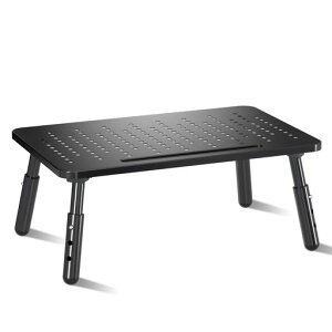 Bracwiser机上台モニター台PCスタンド机上タックディスプレイ台ノートパソコンスタンドモニタースタンド折り畳み式キーボード収納机上収納卓上ラック姿勢改善三段階で高さ調整可能幅37cm…