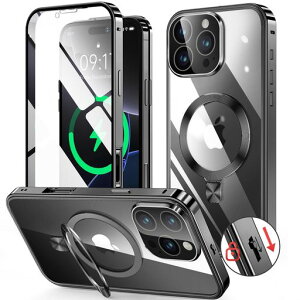 HGUTREY�y�X�^���h�@�\�t���E�A�N�V�����{�^���ziPhone16ProMax�p�P�[�X�N���A���b�N�t���yCD�����O�EMagSafe�Ή��z9H�����K���XPC�w�ʈ�̌^�����Y�ی�A�C�t�H��16�v���}�b�N�X�P�[�X����