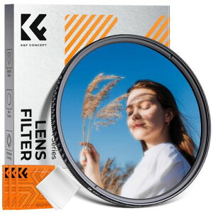 K&F CONCEPT 82mm 1/4�u���b�N�~�X�g&CPL�t�B���^�[ ���@�\�t�B���^�[ 2in1 �ꖇ��� �\�t�g����+�Ό����� 18�w�i�m�R�[�e�B���O �~�Ό� ���ˏ��� �r�f�I/�|�[�g���[�g�ɍœK(Nano-Klear)