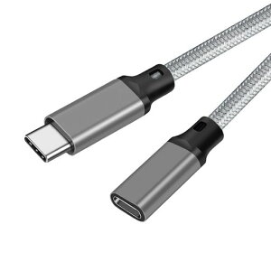 USBtypeC�����P�[�u��0.5m(�O���[)LpoieJun20Gbps�����f�[�^�ʐM/8K@60Hz�f���o��/240WPD�}���[�d�����ϋv�i�C�����҂�USBC�^�C�vc�����R�[�h
