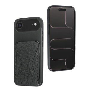 Cafma�Ή�IPhone17AIR�P�[�X�w�ʃJ�[�h�P�[�X�A�C�t�H��17air�X�}�z�X�^���h�J�[�h����O���b�v�ŕЎ葀�삪�֗������h�~IC�J�[�h���[����̃X�^���h�@�\�X�}�z�P�[�X�g�уJ�o�[�����g��