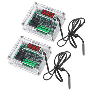 ACEIRMCXH-W1209�T�[���X�^�b�g���x�M�Z���T�X�C�b�`-50~110°C�f�W�^��LEDDC12V���x���䉷�x�R���g���[���[�{�[�h�h���Z���T�[�v���[�u�t���P�[�X�t��2�Z�b�g����