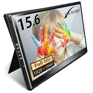 �j���[�u���b�W���o�C�����j�^�[15.6�C���`HDR���ڃ��o�C���f�B�X�v���C1080P���{�݌v�Q�[�����j�^�[Type-C/HDMI-mini���^�y��IPS�p�l���u���[���C�g�J�b�g(Switch/PS5/