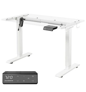 Maidesite電動昇降デスク脚無段階昇降高さ調整範囲72-120cmパソコンデスク電動式昇降デスクスタンディングデスク2モーター昇降式テーブルメモリー機能4つ静音安定昇降96-160cm伸縮範囲勉強机…