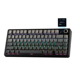 EPOMAKER X AULA F75 MAX �g���C���[�h���C�����X�Q�[�~���O�L�[�{�[�h TFT�X�N���[�� �m�u �z�b�g�X���b�v�Ή�