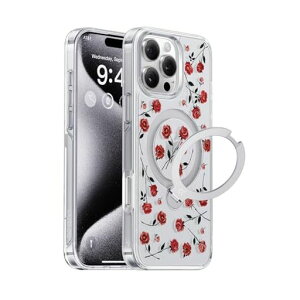 �y�ŐV�g�����h�E360°��]�X�^���h�zCASEKOOiPhone16ProMax�p�P�[�X�N���A�o���ČRMIL�K�i�t�B�b�g��MagSafe�Ή��ő�25W�}���[�d�Ή����c�����p�x���ݒ������͑ϏՌ����ϋv�����b�v�z�[���t��