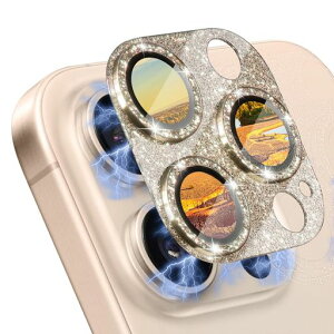 CeiBandカメラフィルムiPhone16Pro/iPhone16ProMax対応レンズカバーカメラ保護アルミ合金縁取り+強化ガラス】キラキラアイフォン16プロ/16プロマックス対応レンズ保護フィルムラインストーン