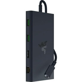 RAZER USB C DOCK ドッキングステーション 11ポート設計 USB-Cポート USB-Aポートギガビットイーサネットポート HDMI ポートUHS-I SD/MICROSD カードスロット 3.5MM オーディオ複合ジャック搭載