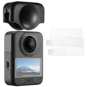 K&F CONCEPT Osmo 360 �p �V���R�������Y�J�o�[ ��ʕی�t�B����2���t�� �����Y�v���e�N�^�[ �Ռ��E����h�~ �ϋv��