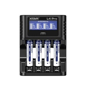 XTAR 1.5V�[�d�r1200mWh AAA�P�l���`�E���d�r4�{��L4 PRO�[�d��Z�b�g (�P�l�d�r4�{+L4 PRO�[�d��)