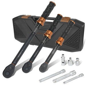 DURAXIONトルクレンチセットプレセット型9点組差込角3/89.5mm5-60N.m1/212.7mm20-220N.m1/46.35mm1-25N.m自転車バイク車自動車ロードバイク高精度正向プラスマイナス3%