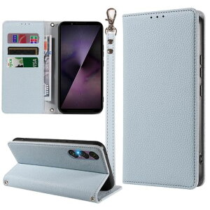 MINIKA Xperia 1 VII �p �P�[�X �蒠�^ �X�g���b�v�t�� ����PU���U�[ �G�N�X�y���A1 VII �P�[�X �蒠�^ SO-51F XQ-FS44 �X�}�z�P�[�X �ϏՌ� ������� �J�[�h���[ ���u���X�^���h�@�\ �����}�O�l�b�g �c