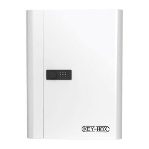 AOVOCOセキュリティキーボックス壁掛け暗証番号ダイヤル式3桁keybox鍵収納鍵置き防犯盗難防止会社事務所業務用オフィスオフィス事務所業務用車玄関別荘会社アパート用48キーホワイト