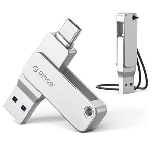 ORICO USB������ �^�C�vC 128GB - ��]�� USB 3.2 ���� �ő�Ǐo���x150MB/s ������ �y��&�ϋv�� �o�b�N�A�b�v �e�ʕs������ - EB05