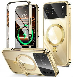 HGUTREY�y�X�^���h�@�\�t���E�A�N�V�����{�^���ziPhone17ProMax�p�P�[�X�N���A���b�N�t��CD�����O�EMagSafe�Ή�9H�����K���XPC�w�ʈ�̌^�����Y�ی�A�C�t�H��17�v���}�b�N�X�P�[�X����