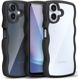 GalaxyA255G�p�P�[�X�N���A�E�F�[�u������ꂩ�킢��SC-53F�p�X�}�z�P�[�X�l�C�M�����N�V�[A255G�J�o�[����~�ߔ��^�y�ʑϏՌ��X�g���b�v�z�[���t���V���R������(�u���b�N)