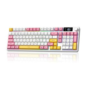 Womier DK98pro �����L�[�{�[�h 98�L�[ �Q�[�~���O�L�[�{�[�h ���C�����X �e���L�[�t�� 3���[�h�ڑ� �m�u��OLED�X�N���[���t��