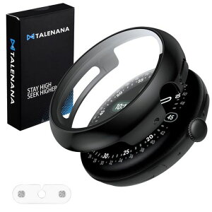 TALENANA for Google Pixel Watch 4 �P�[�X 45mm �Ɨ��[�d�A�_�v�^�[�t�� �|���J�[�{�l�[�g�� �t���t�B������̌^ �ϏՌ� �S�ʕی� �����^ �w��h�~ �����ߗ�(�s�N�Z���E�H�b�`4 45mm,�u���b�N)