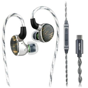 TINHIFI T6 HiFi�C���C���[���j�^�[IEM�A1DD + 1���ʃn�C�u���b�h�L���C���[�t�H���A���O���\��TYPE-C+MIC