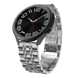 [Hinnwer] 20mm �o���h Samsung Galaxy Watch FE / 7 / 6 / 5 / 4 40mm 44mm �p �X�e�����X�� �X�}�[�g�E�H�b�` �o���h 20mm ���� �M�����N�V�[�E�H�b�` �����x���g �����H��t�� ��������
