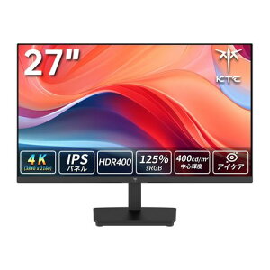 KTC27C`4KUHDQ[~Oj^[3840x2160@60Hz(HDR400ΉIPSplsRGB135%99%̐FJo[DC400nitn[hEFAu[CgJbgZp)(VESAΉHDMI2.0*2