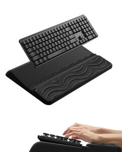 TAODICO人間工学キーボードスタンドリパームレストリストレストキーボード傾斜台キーボードパッド高さ調整低反発素材ソフトで弾力性あり痛み緩和マッサージデザインオフィスのゲーミ…