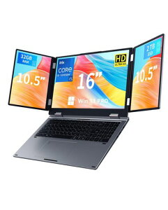 3��ʃm�[�g�p�\�R�� 16�C���`+10.5�C���`x2 �T�u�X�N���[�� Core i5-12450H 32GB 2TBSSD Win11Pro Wi-Fi5 BT5.0 ��F�� �w��F�� ���{��L�[�{�[�h USB-C HDMI �e�����[�N/�����/����ҏW