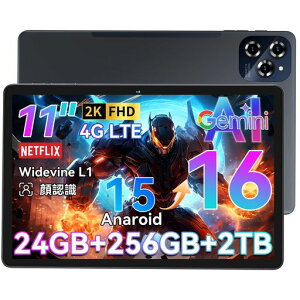 �yAndroid16�^�u���b�g11�C���`�zTABWEEW90�A���h���C�h16�^�u���b�g�A24GB+256GB+2TB�g���AFHDIPS����1920x1200�𑜓xNetflixWidevineL1�Ή��A��F��