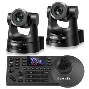 �yKN30A PRO 2�� + KC608N�z FOMAKO NDI|HX3 PTZ�J�����E�R���g���[���[�Z�b�g 30�{���w�Y�[�� HDMI/3G-SDI/IP�o�� AI�����ǔ� POE�T�|�[�gIP�J���� HD1080P@60FPS ��l���̉�c ����