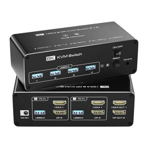 y8K4K144HzzHDMIDisplayportKVMؑ֊2PCؑ2j^[SW622NfAj^[HDMI2.1PCPS5PS4ΉHDMI+DP22oUSB3.0KVMXCb`[