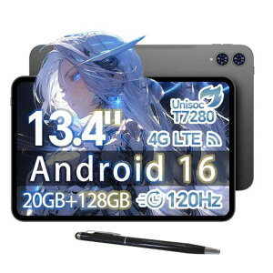 TECLASTT6513インチタブレットAndroid16タブレット120Hz画面リフレッシュレート20GBRAM+128GBROMT7280(T620)プロセッサTabletSIMカード対応3.5mm