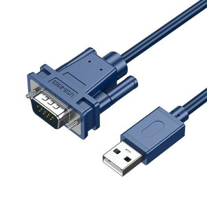 FineGood USB to RS232 �ϊ��P�[�u�� 1.2M USB 2.0 -�V���A���ϊ��P�[�u�� [ USB-A to DB9�s��] �V���A���P�[�u�� Windows/XP/Vista/Linux/Mac �Ή�