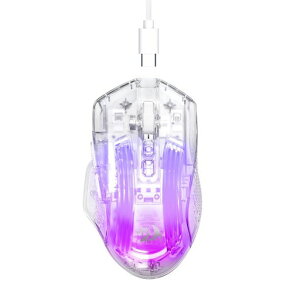 Redragon �L���Q�[�~���O�}�E�X �����X�P���g�� RGB�o�b�N���C�g 84g �y�� ���^ �É��݌v 24000DPI �����x�Z���T�[ 8�{�^���}�N���Ή� Windows/Mac�Ή�(�z���C�g�N���A)